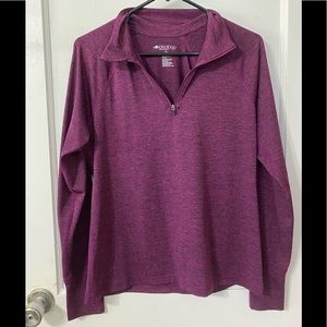 Purple workout sweater